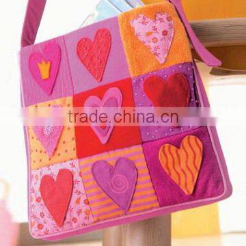 alibaba china supplier OEM ODM available felt non woven teenage sling bag shopping hand bag