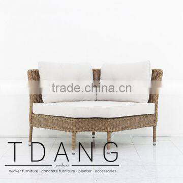 Harrison Outdoor Corner Bench - Vietnam Conversation Furniture - Resin Wicker