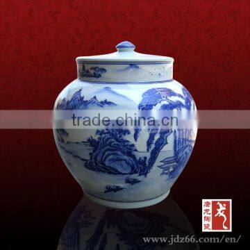 Jingdezhen factory wholesale excellent patterns design storage jars for sauces