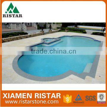 Natural granite tile swimming pool coping