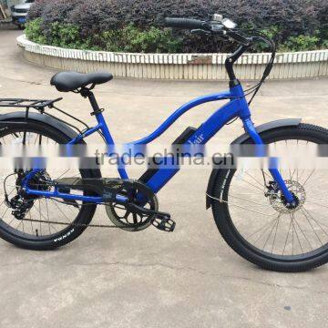 Hot Sell Electric Beach Cruiser Hidden Battery Electric Bike for Lady photo-4