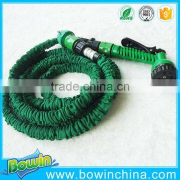 Dark green expandable garden hose with Aluninum connector