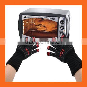 OEM Design Promotion Gift BBQ Gloves Extreme Heat Resistant Long Forearm Safety Protection Oven Grill Cooking Glove