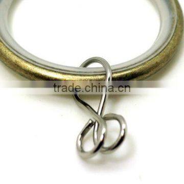 Silent Antique Brass Plated Curtain Metal Rod Ring Loose Eyelet Inside Diameter 35mm - 4 Colors photo-5