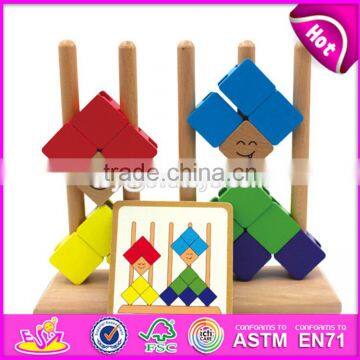 Creative Intelligent Stacking Toys Wooden Baby Building Blocks W13D097 photo-3