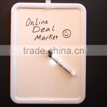 DRY ERASE BOARD 8.5x11 Marker White Frame MAGNETIC BACK