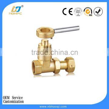 Brass Natrual Gas / Water Meter Valve Complete With Fitting
