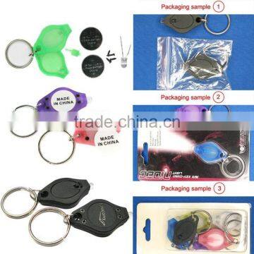 Plastic Promotional Blue Light Wholesale Price Customized LED Keychain photo-5