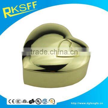 Smooth New Fashion Hot Sale Ring Jewelry Box With Plated Gold photo-3