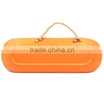 2017 Vintage Home Decor Orange Halloween Welcome Boat Antique Chinese Carved Wall Plaque photo-3