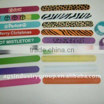 Customized Printed Slap Silicon Bracelet