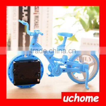 UCHOME Plastic Mini Cartoon Funny Creative Table Wake Up Bike Cycle Bicycle Alarm Clock photo-6
