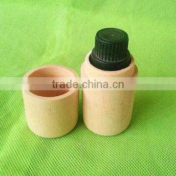 Factory Cost Wooden Cylinder for Little Bottle/wooden Box Tube for Body Oil photo-3