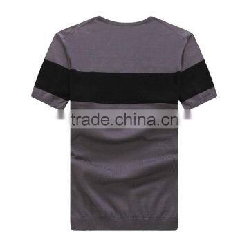 Custom Brand Color Combination Slim Cotton Plain t Shirt photo-2