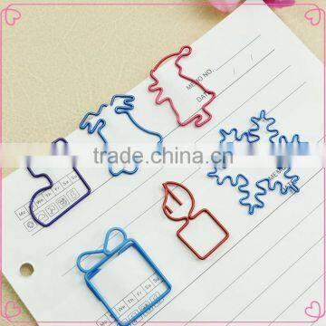 Facoty Supply Christmas Gift Box Shape Metal Paper Clips photo-4
