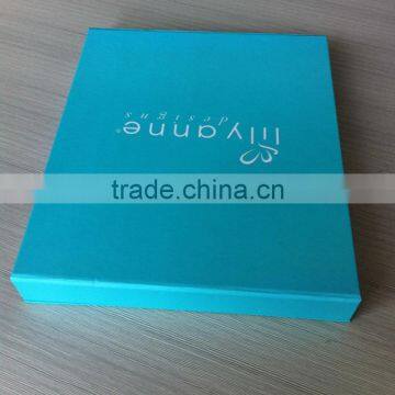 Popular in USA Teal hard shape box for jewelry displaying customized for gifts