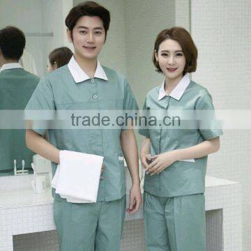 unisex loose fit cleaner uniform suit