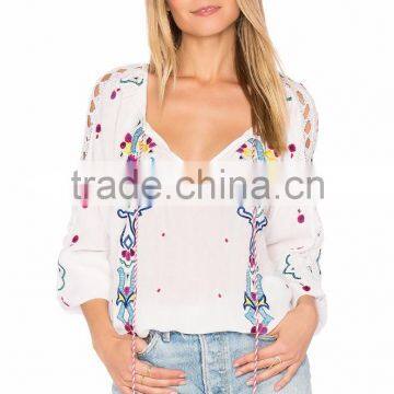 Printing Design Tops and Blouses for Women Summer Fancy Saree Blouse Designs photo-4