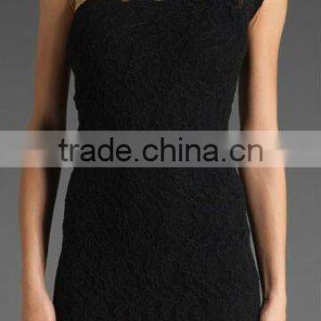 12DR019 Summer Fashion one-shoulder Cocktail Dress2012