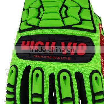 EN388 4543 Durable Oil and Gas Cut Level 5 High Impact Protection Working Safety Gloves photo-2