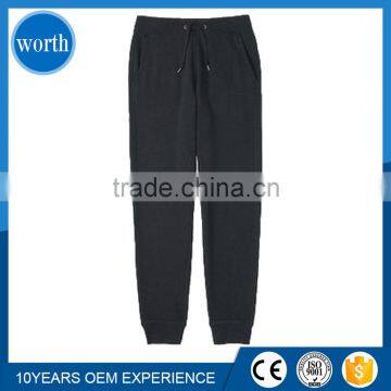 cheap mens sports pants 100% cotton mens fleece pants with drawstring