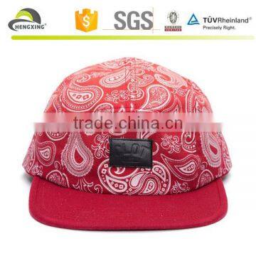 100% Wool High Qulit 5 Panel Caps With Woven Label photo-4