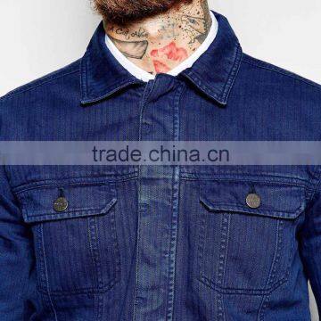 OEM Denim Jacket Men Plain Denim Jacket Wholesale photo-3
