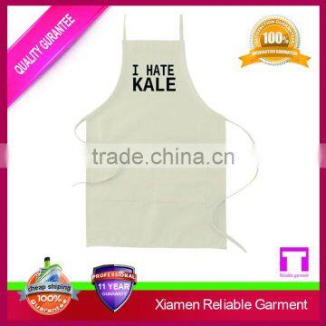 New design printed kitchen plastic 100 cotton aprons