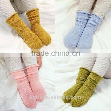 Baby Boy Girl Cotton Winter Slip Socks Kids Children Thicken Socks Toddler New Born Long Snow Pattern photo-2