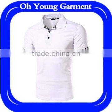 Promotion online shopping casual plain blank sports gym wear white mens polo shirt comfort colors t-shirts