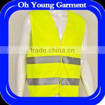 Customized printing polyester reflective vest for male,security safety vest to proctect body safety in black night