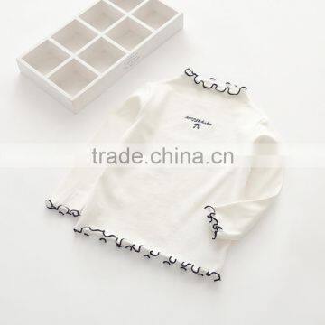 S60627B 2017 New Girls Clothers Letters Printed Cute Wood Ear T-Shirts photo-2