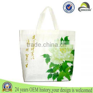 Custom made foldable wholesale cheap canvas shopping bag