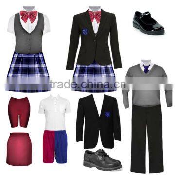 wholesale bespoken new design middle school uniform
