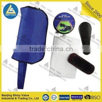 Custom prototype polyester bag shoe care kit made in China