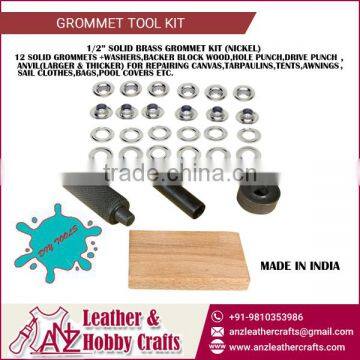 High Quality Solid Grommets Tool Kit with Washer and Anvils