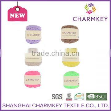 Oeko-tex Hand Knitting Yarn Factory Wholesale Made In China Smooth Fabric Yarn Fancy Ribbon T Shirt Crochet Yarn photo-2