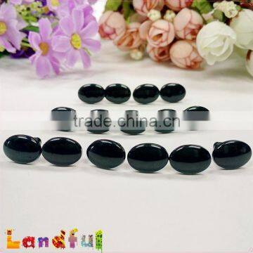 8mm Plush Toy Accessories Stuffed Toy Parts Black Plastic Oval Eyes photo-3