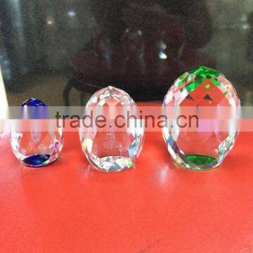 2D Laser Crystal Engraving,Egg Shape Crystal Paperweight for Sale