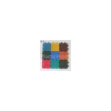 Plastic Suspended Modular Interlocking Sports Flooring, Colorful Basketball Court Floor