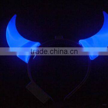 High Quality Plastic Led Ox Horn Halloween Party Headband photo-3