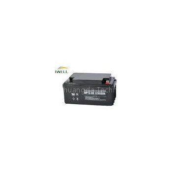 Black / Grey UPS / EPS 65Ah 12v Gel Battery With CE / ISO9001