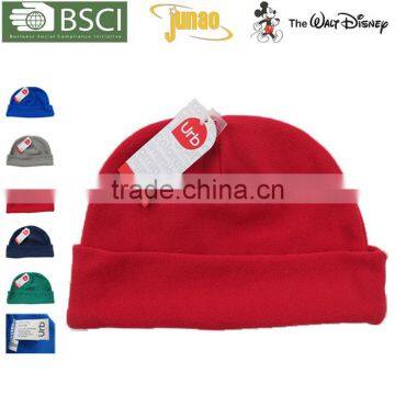 BSCI Factory Supply Red Winter Polar Fleece Hat