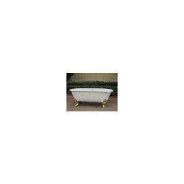 Freestanding cast iron enamel bathtubs