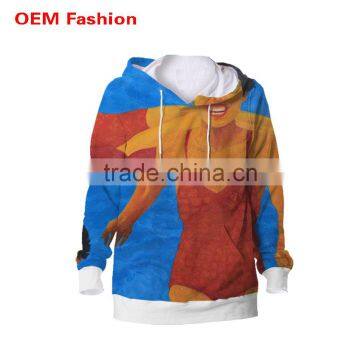 Bright colored cheap plain thick pullover hoodies