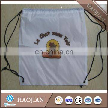 sublimation white blank drawstring bag backpacks