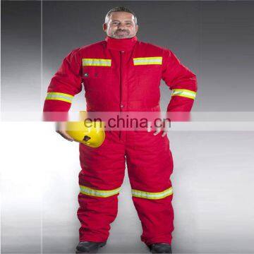 Mens workwear waterproof Heavy Winter offshore coveralls with reflective tape safety workwear clothing