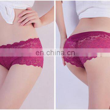 Wholesale Lingerie Lace Underwear Cotton Low Waist Sexy Women Panty photo-2