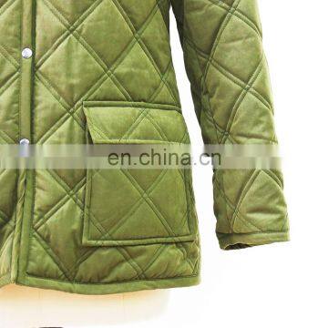 Women Warm Fake Fur Lining Winter Hooded Quilted Jacket photo-6
