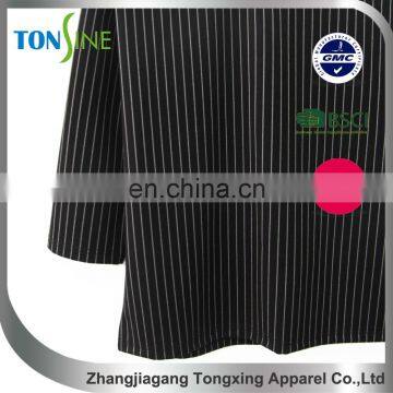 Fashion print stripe top for back zipper